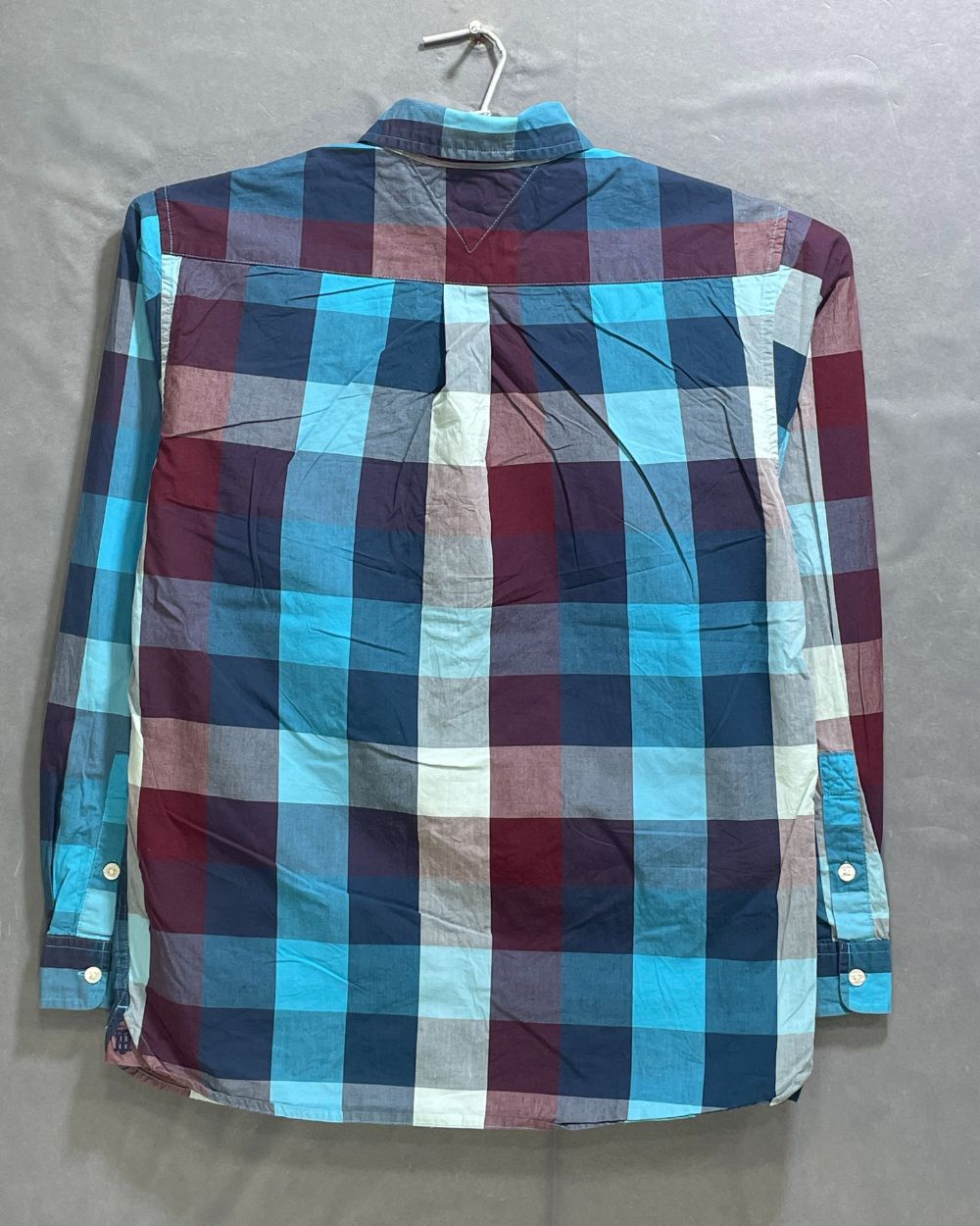 Tommy Hilfiger Blue Cotton Shirt For Kids 18 Years