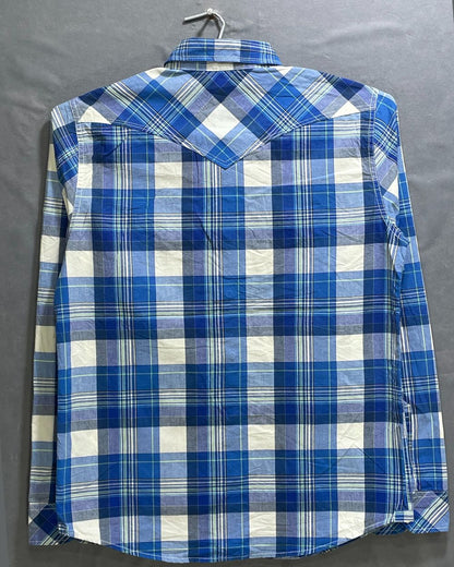 Aeropostale Blue Cotton Shirt For Men M