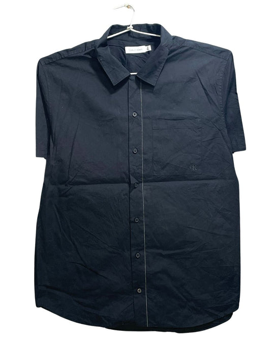 Calvin Klein Blue Cotton Shirt For Men L