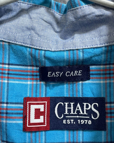 Chaps Blue Cotton Shirt For Men XL