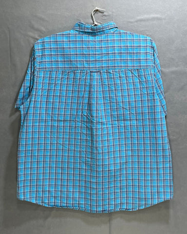 Chaps Blue Cotton Shirt For Men XL