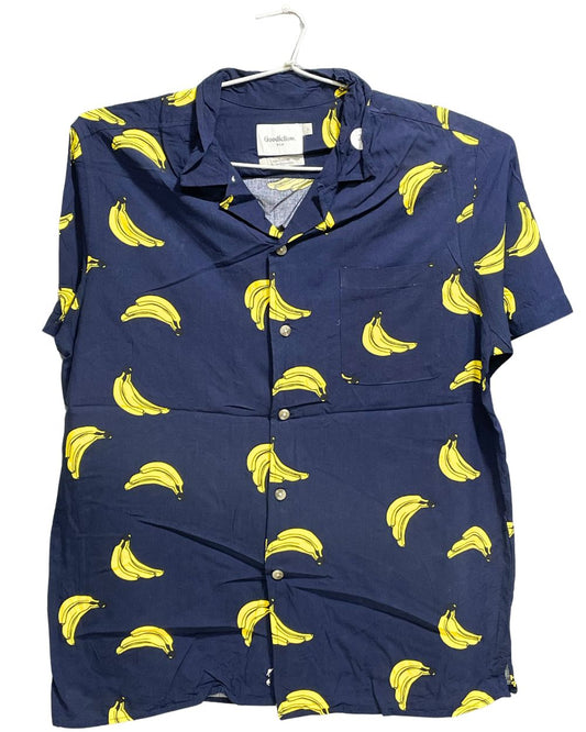 Goodfellow Blue Cotton Shirt For Men L