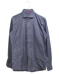 Hugo Boss Blue Cotton Shirt For Men M