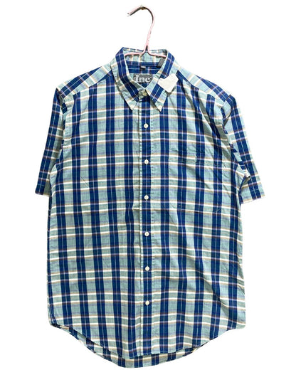 Inc Blue Cotton Shirt For Men S