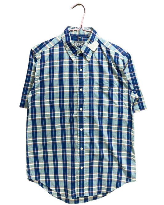 Inc Blue Cotton Shirt For Men S