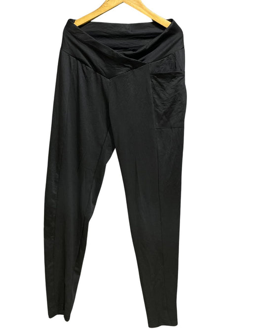 SHEIN Black Polyester Jersey Stretch Gym tights For Women M