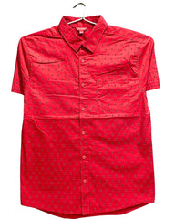 Guess Red Cotton Shirt For Men M