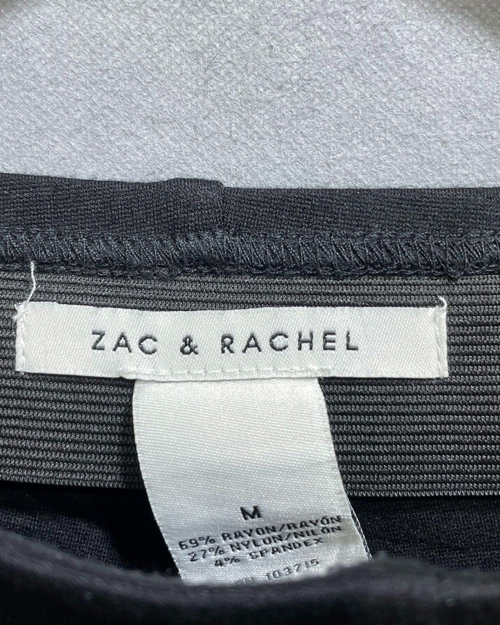 Zac & Rachel Black Polyester Jersey Stretch Gym tights For Women M