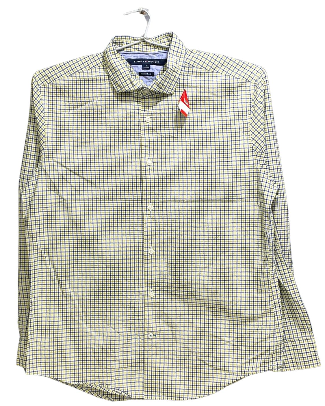 Tommy Hilfiger Yellow Cotton Shirt For Men L