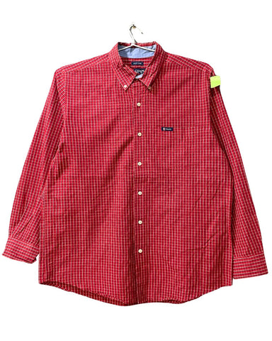 Chaps Red Cotton Shirt For Men L