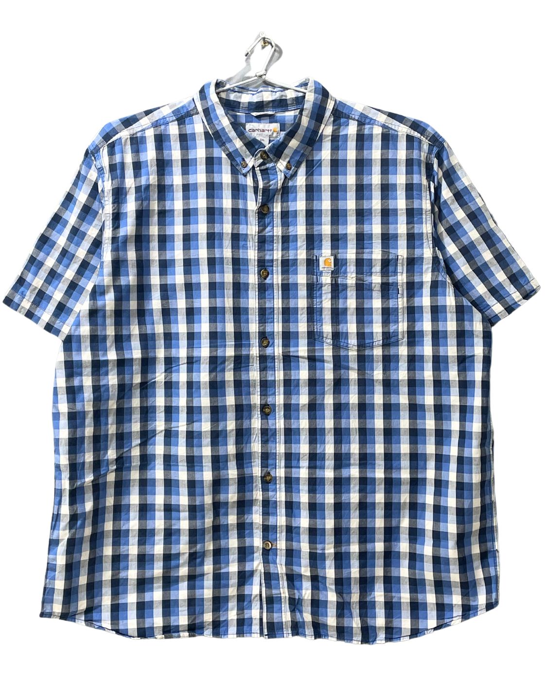 Carhartt Blue Cotton Shirt For Men XL