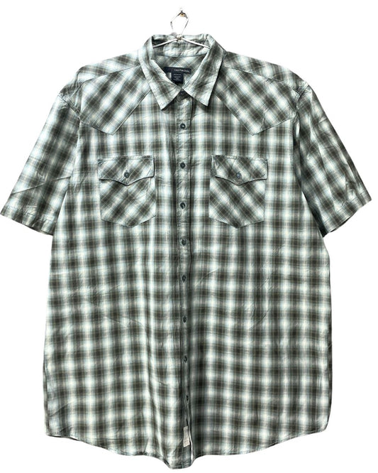 Calvin Klein Green Cotton Shirt For Men XXL