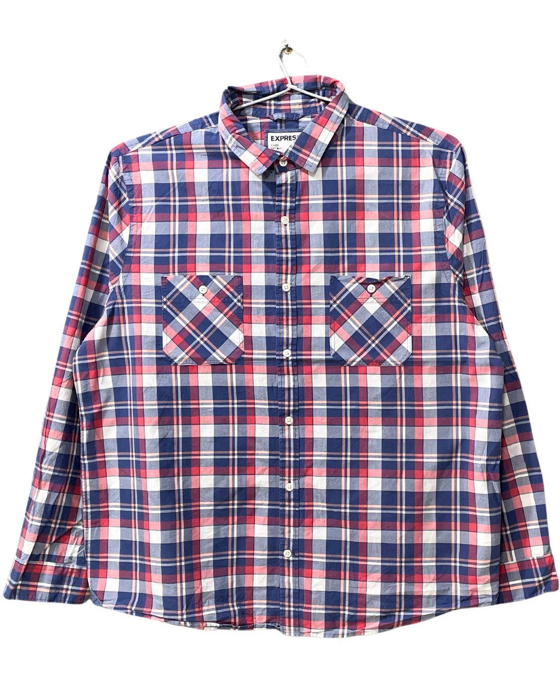 Express Red Cotton Shirt For Men XL