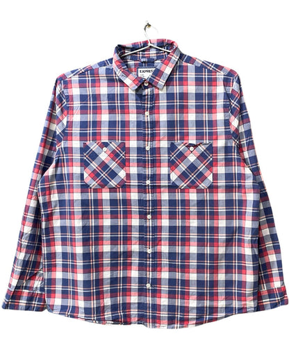 Express Red Cotton Shirt For Men XL