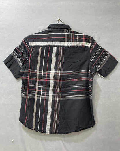 Alfani Black Cotton Shirt For Men M
