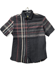 Alfani Black Cotton Shirt For Men M