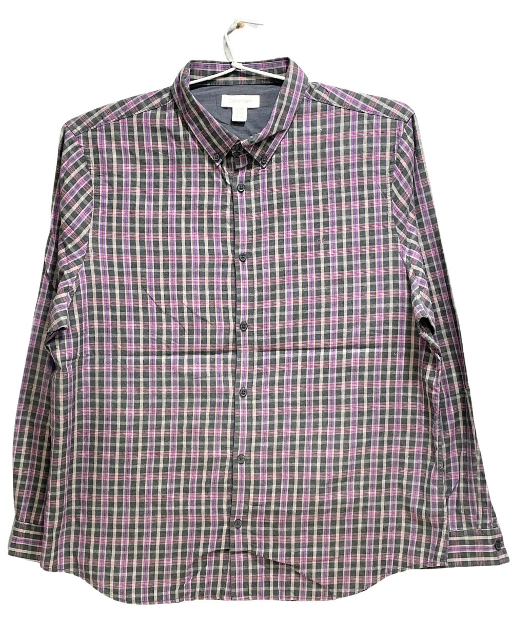 Calvin Klein Purple Cotton Shirt For Men XL