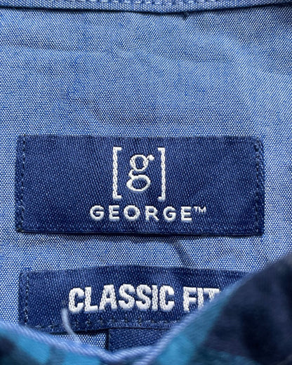 George BlueCotton Shirt For Men S