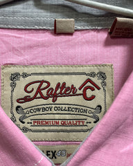 Rafter Pink Cotton Shirt For Men L