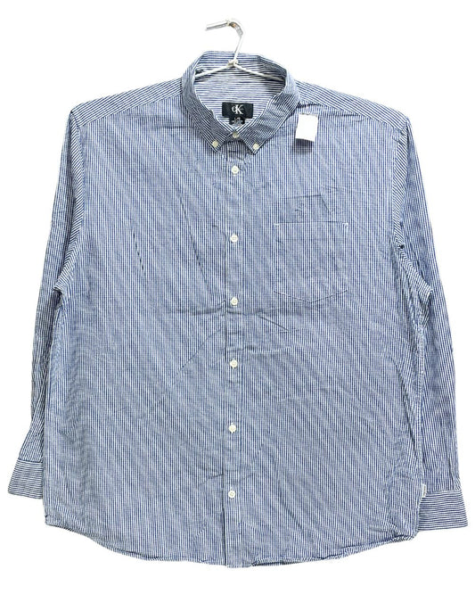 Calvin Klein Blue Cotton Shirt For Men L