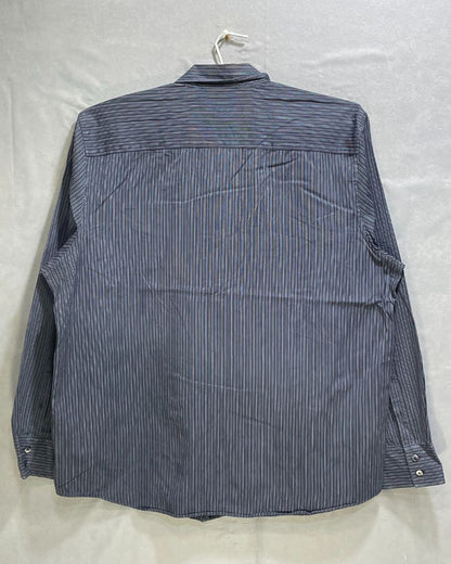 Calvin Klein Blue Cotton Shirt For Men XL
