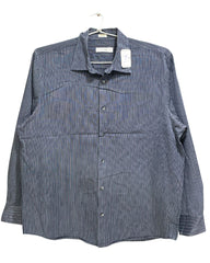 Calvin Klein Blue Cotton Shirt For Men XL