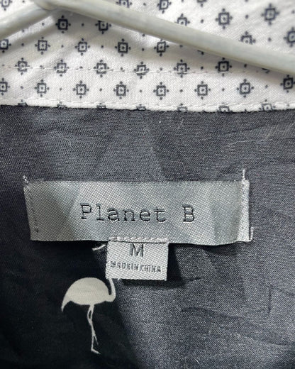 Planet Black Cotton Shirt For Men M