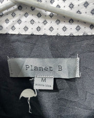 Planet Black Cotton Shirt For Men M