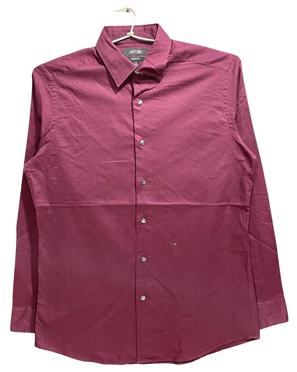 APT.9 Maroon Cotton Shirt For Men M