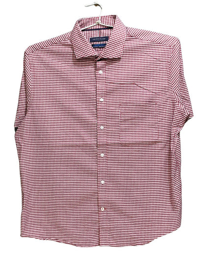 Tommy Hilfiger Maroon Cotton Shirt For Men L