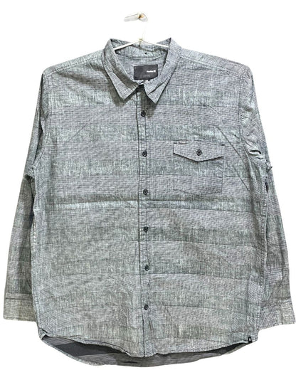 Hurley Gray Cotton Shirt For Men XL