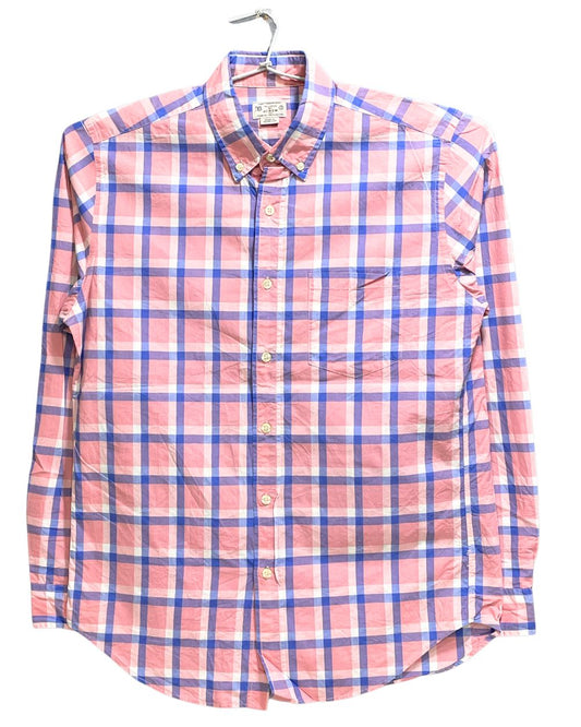 J.Crew Pink Cotton Shirt For Men S