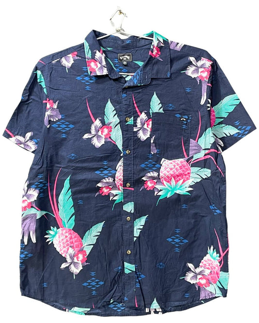 Billabong Blue Cotton Shirt For Men XL