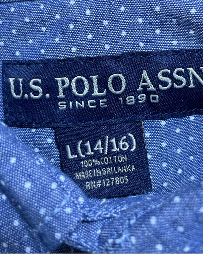 U.S. Polo Assn Blue Shirt For Boys 16 Years | Preloved Labels