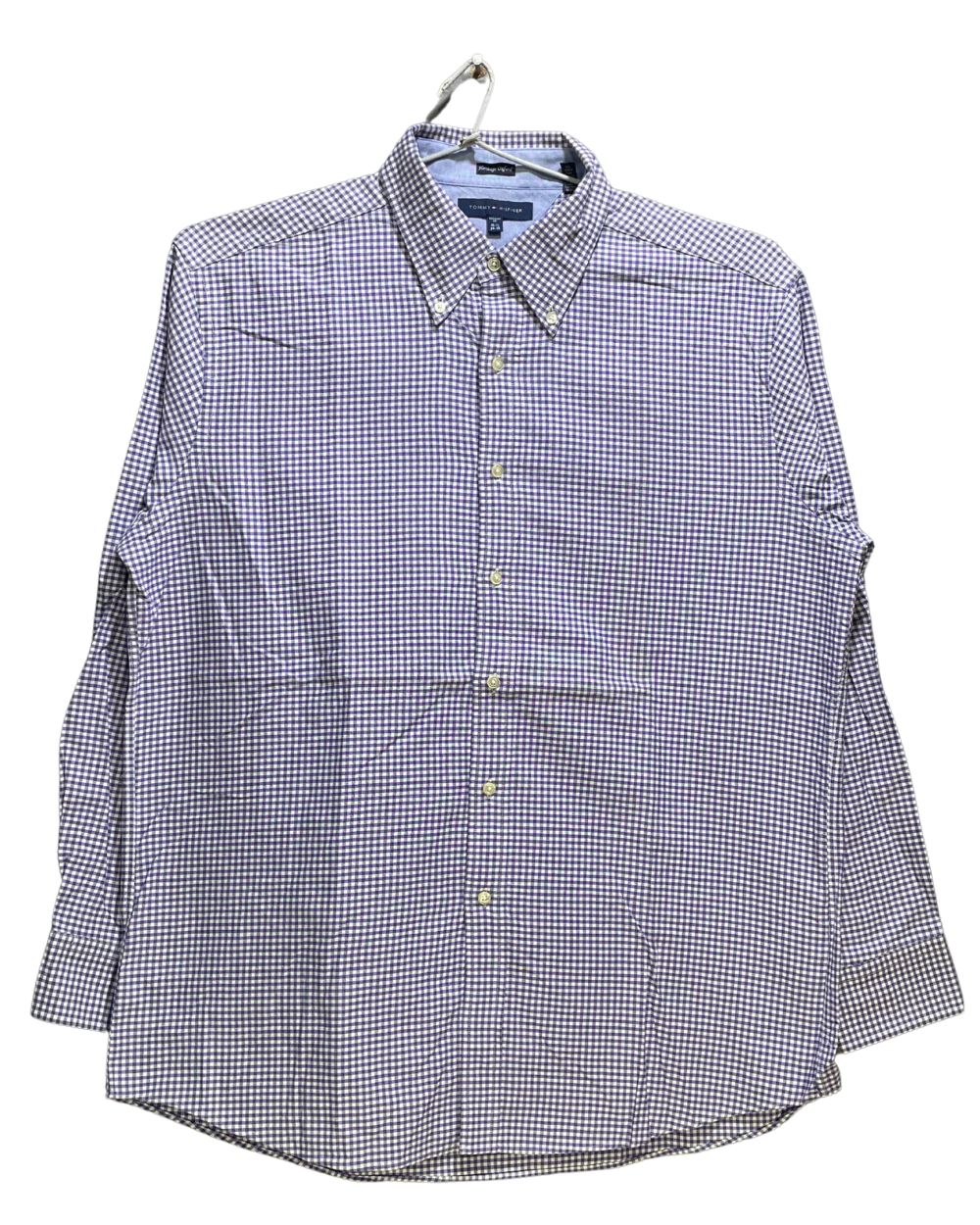 Tommy Hilfiger Purple Cotton Shirt For Men XXL | Preloved Labels