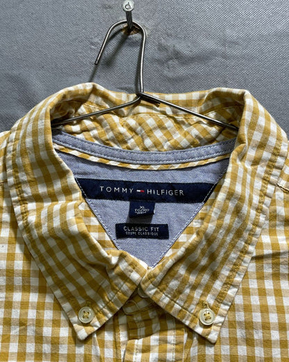 Tommy Hilfiger Red Cotton Shirt For Men XL | Preloved Labels