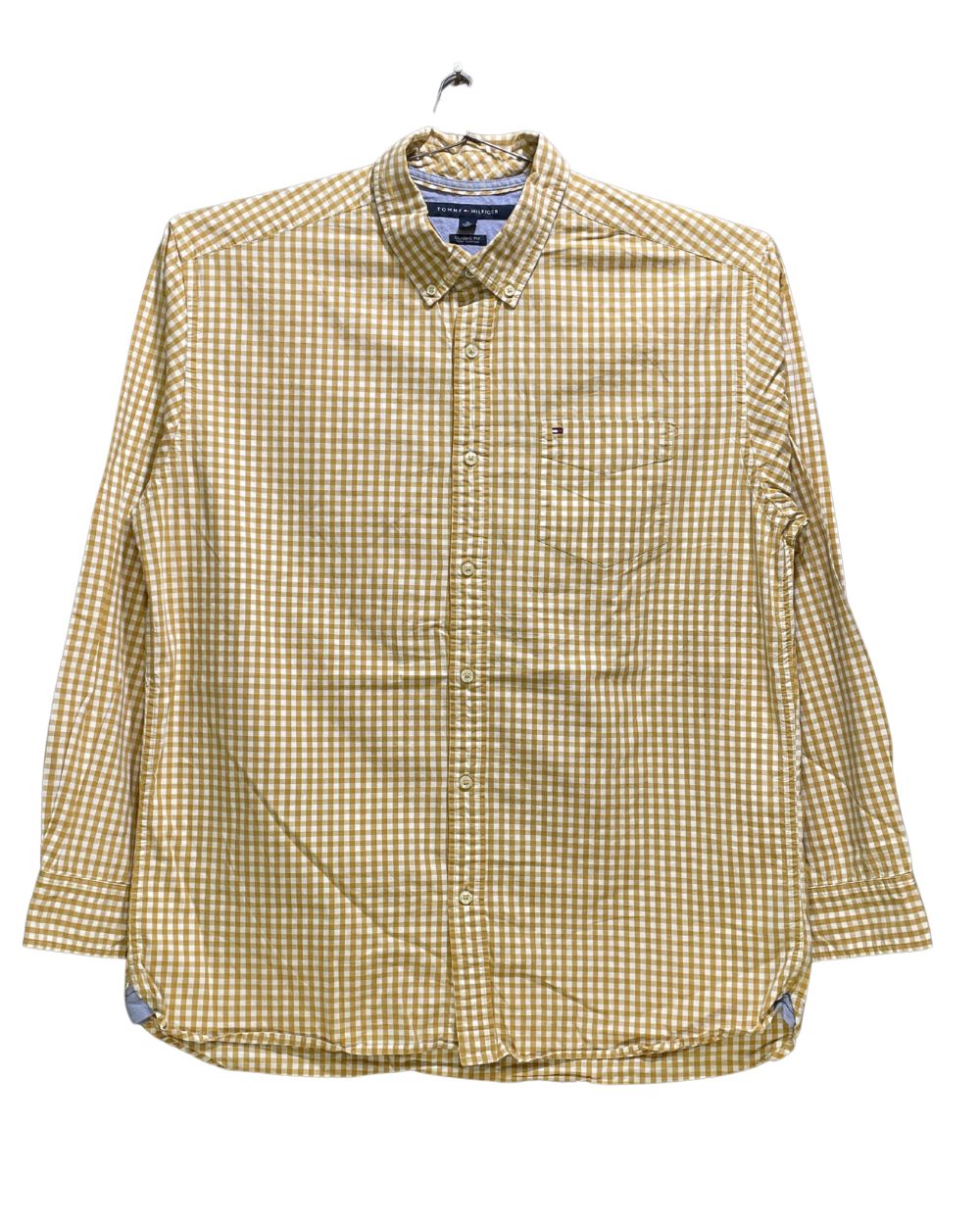 Tommy Hilfiger Red Cotton Shirt For Men XL | Preloved Labels