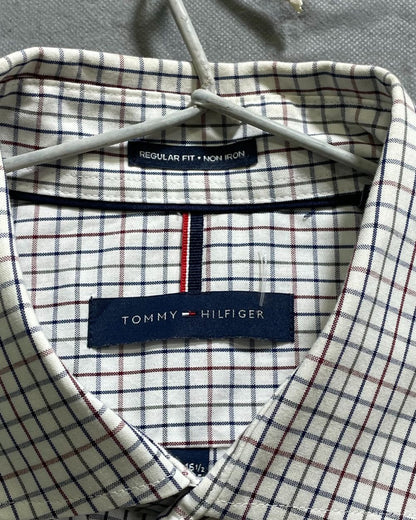 Tommy Hilfiger Red Cotton Shirt For Men L | Preloved Labels