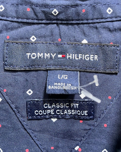 Tommy Hilfiger Blue Cotton Shirt For Men L | Preloved Labels