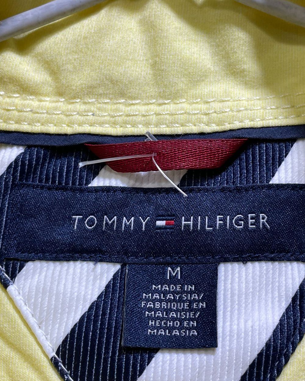 Tommy Hilfiger Yellow Cotton Shirt For Men Medium | Preloved Labels