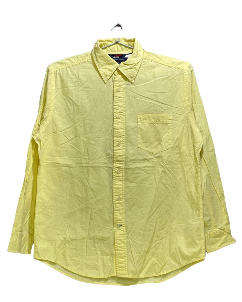 Tommy Hilfiger Yellow Cotton Shirt For Men Medium | Preloved Labels
