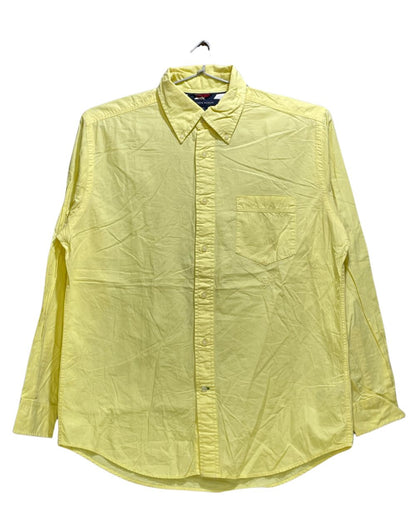 Tommy Hilfiger Yellow Cotton Shirt For Men Medium | Preloved Labels