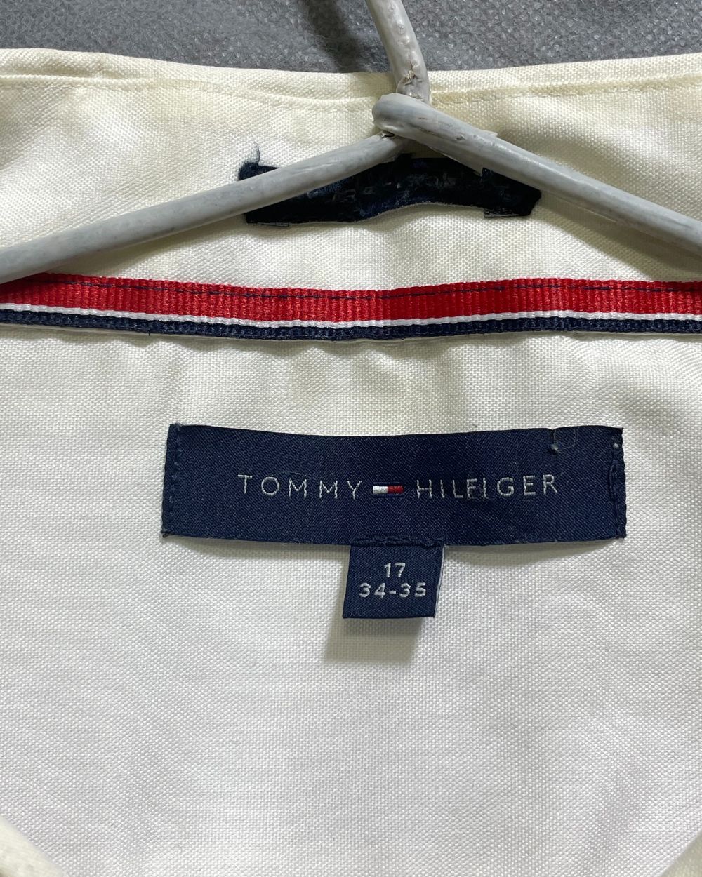 Tommy Hilfiger White Cotton Shirt For Men XL | Preloved Labels