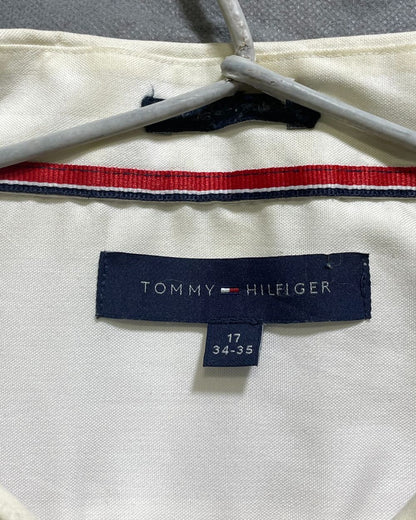 Tommy Hilfiger White Cotton Shirt For Men XL | Preloved Labels