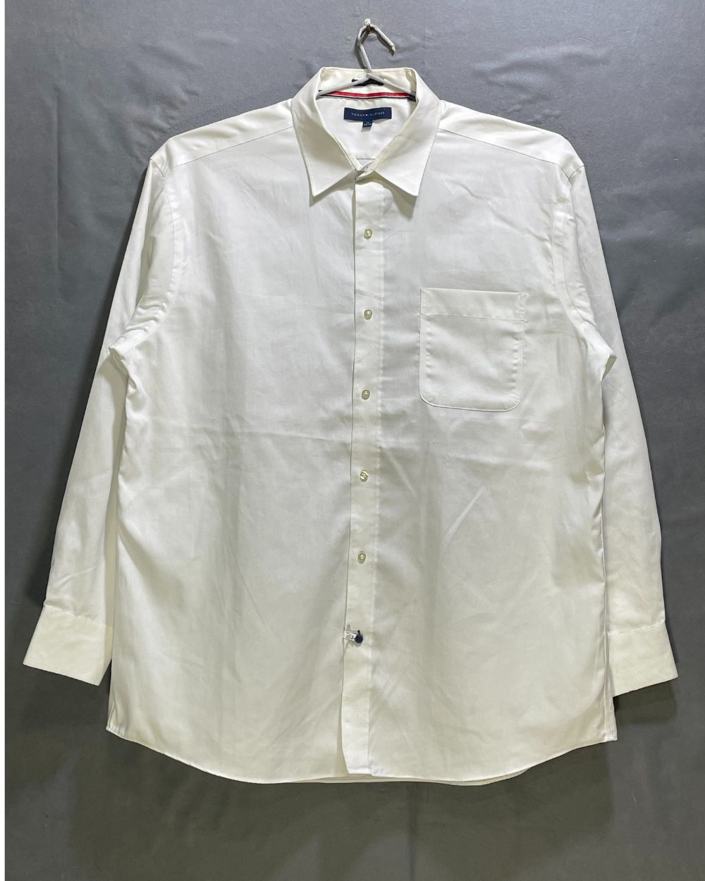Tommy Hilfiger White Cotton Shirt For Men XL | Preloved Labels