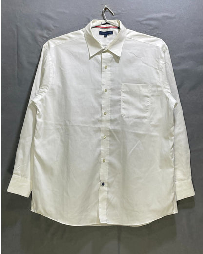 Tommy Hilfiger White Cotton Shirt For Men XL | Preloved Labels