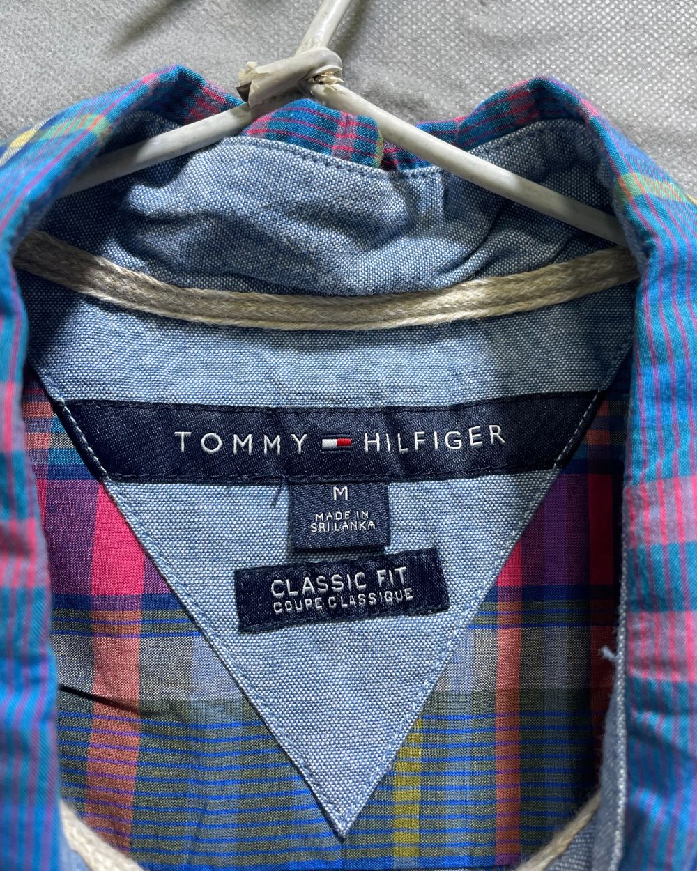 Tommy Hilfiger Blue Cotton Shirt For Men Medium | Preloved Labels