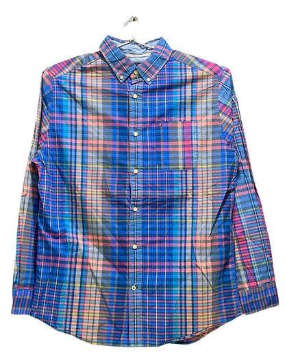 Tommy Hilfiger Blue Cotton Shirt For Men Medium | Preloved Labels