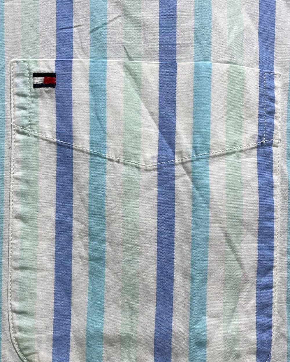 Tommy Hilfiger Green Cotton Shirt For Men Medium | Preloved Labels