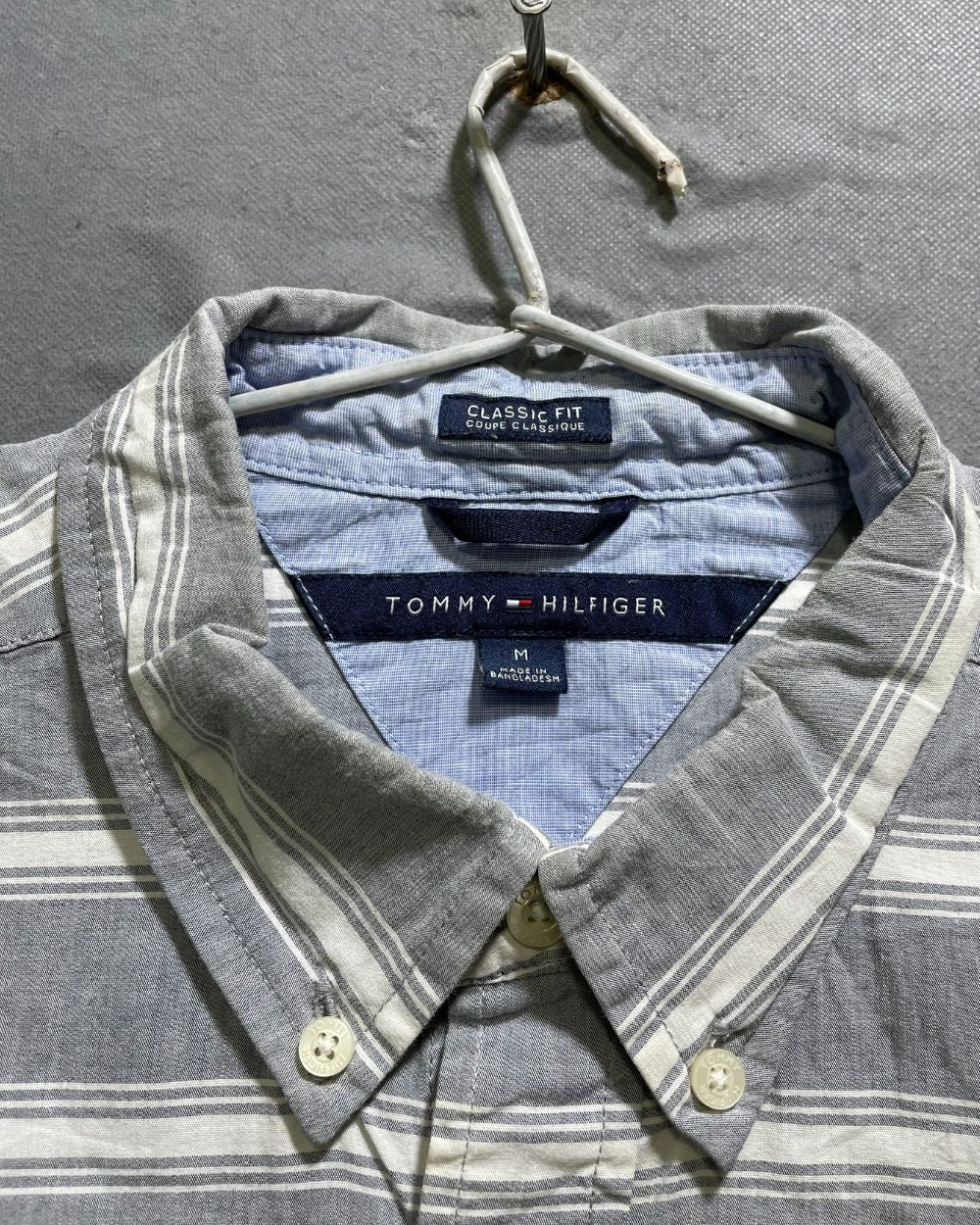 Tommy Hilfiger Gray Shirt For Men M | Preloved Labels